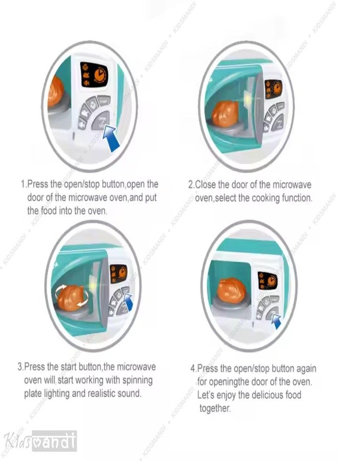 كيدز ماندي مجموعة ألعاب مطبخ ماندي للأطفال | مجموعة لعب طبخ للأطفال | ملحقات مطبخ للعب الأدوار، لعبة تعليمية للأطفال الصغار، مجموعة طبخ تفاعلية ممتعة للأولاد والبنات - Image 3